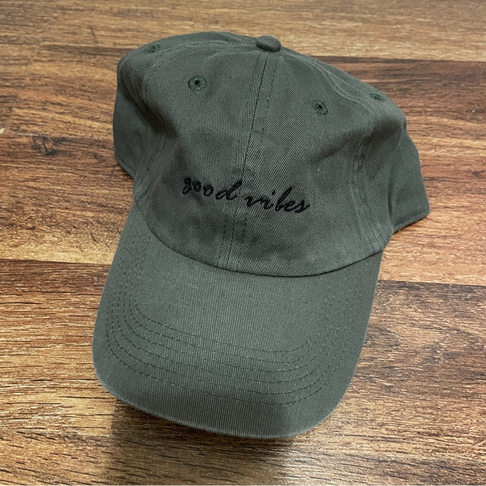 Good Vibes Army Green Hat